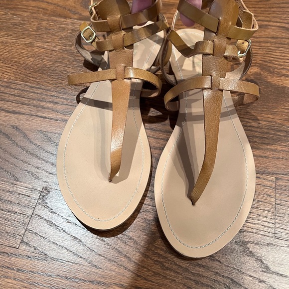 Zara tan brown gladiator sandals - Picture 3 of 13